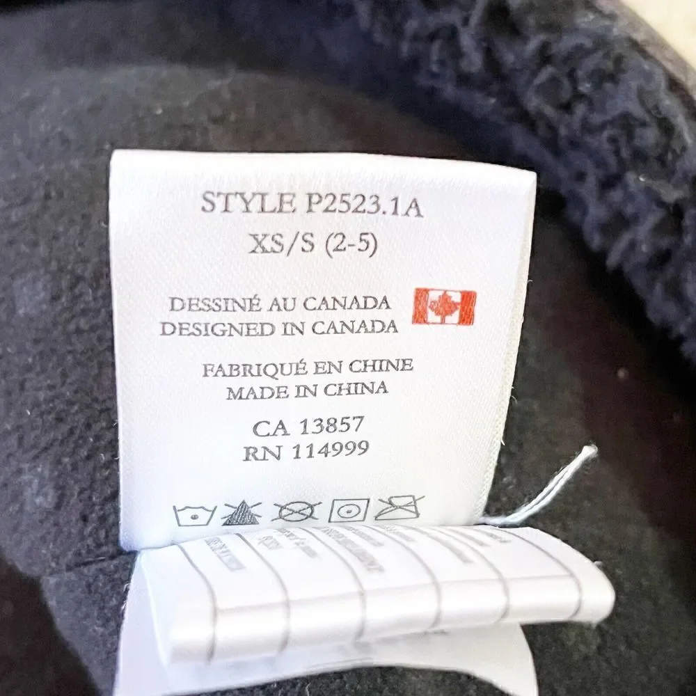Jupa Zenya Gray Fleece Trapper Winter Hat Size XS (2-5) Faux Fur Ear Flaps Cap